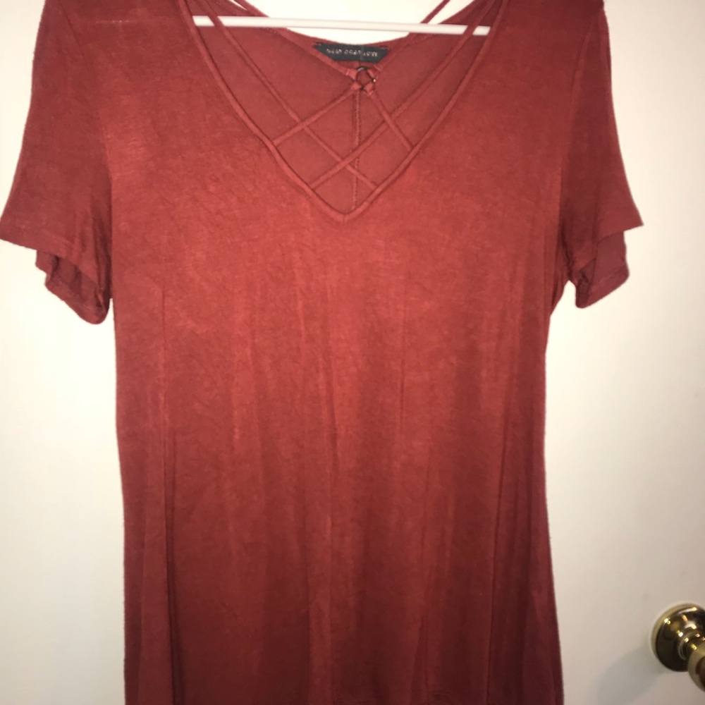 Orange blouse